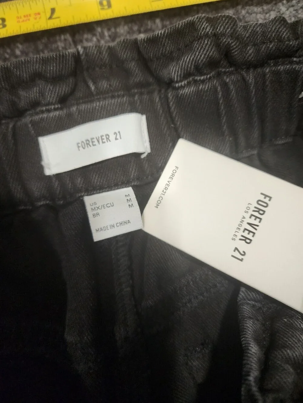 NWT Black Denim Shorts
